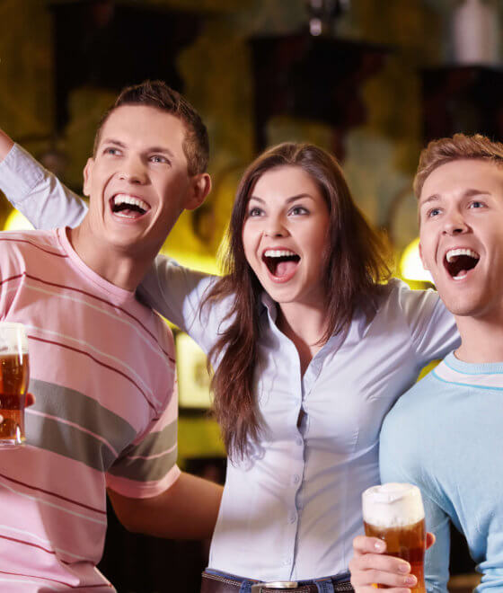 Celebrate the win at Hoppers Club Sports Bar